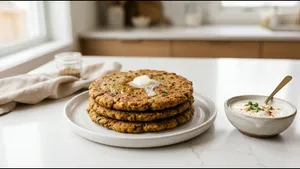 Breakfast Thalipeeth Recipe Healthy Multigrain Dish 011