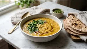 Lunch Urad Dal Recipe Classic Protein Meal 011
