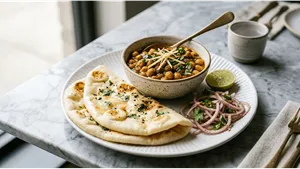 Snacks Chole Kulche Recipe Delhi Street Style Taste 011