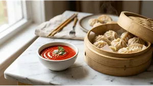Snacks Momos Chutney Recipe Nepali Style Tangy 011