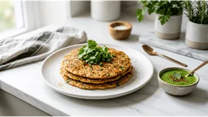 Breakfast Oats Chilla Recipe Healthy Protein Breakfast 011