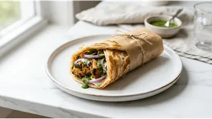 Dinner Chicken Roll Recipe Street Style Juicy Wrap 011