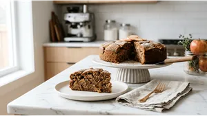 Snacks Apple Cake Recipe Whole Wheat Eggless 011