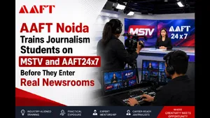 Aaft Noida Trains Journalism Students On Mstv And Aaft24x7 Before They Enter Real Newsrooms