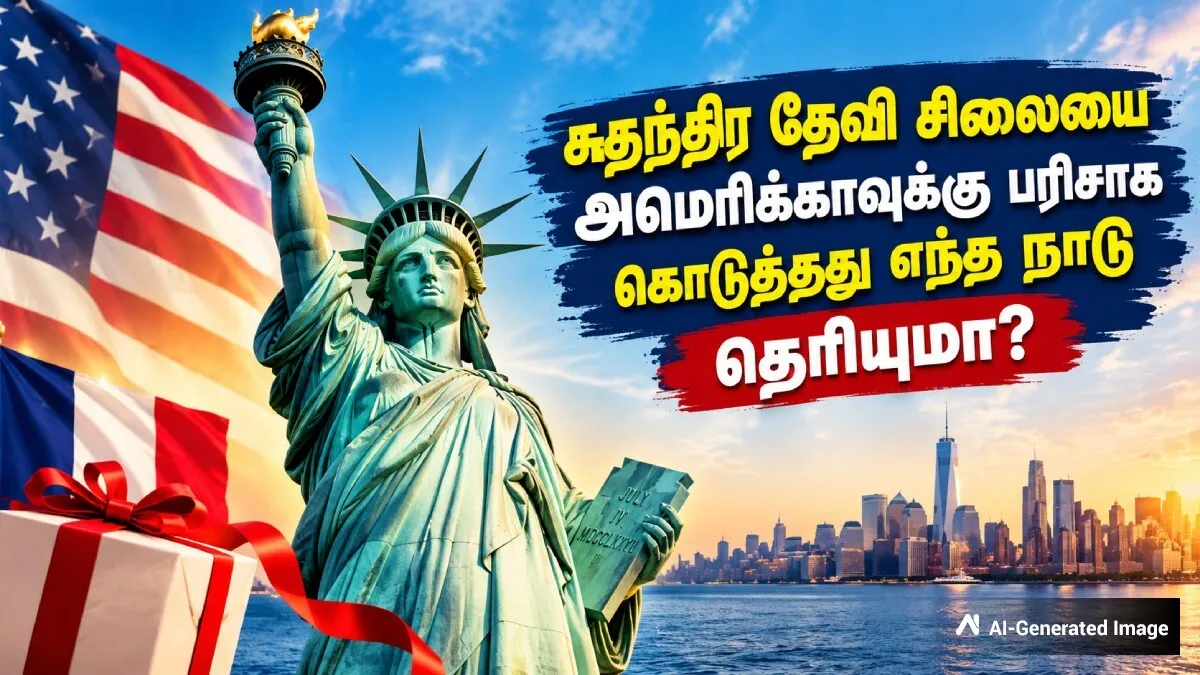 சுதந்திர தேவி சிலையை அமெரிக்காவிற்கு பரிசாக கொடுத்தது எந்த நாடு தெரியுமா?