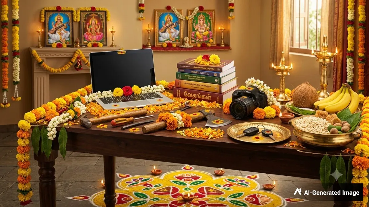 Ayudha Pooja: ஆயுத பூஜை, சரஸ்வதி பூஜை அன்னிக்கு உங்களுக்கு பிடிச்சவங்களுக்கு இத அனுப்புங்க.. சந்தோஷப்படுவாங்க!