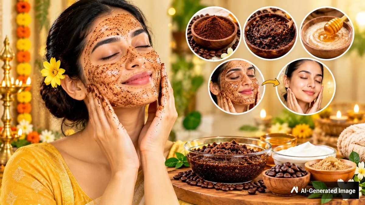 பண்டிகைக் காலத்தில் சருமத்தை பளிச்சென்று புத்துணர்ச்சியாக வைத்திருக்க உதவும் 5 காபி ஃபேஸ் பேக்குகள்!