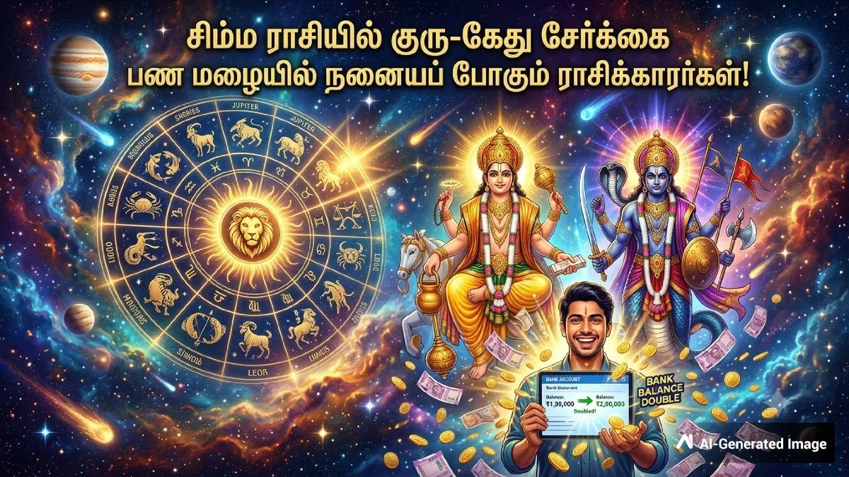 சிம்ம ராசியில் குரு-கேது சேர்க்கை: இந்த 4 ராசிக்காரர்களுக்கு பேன்க் பேலன்ஸ் டபுள் ஆகப்போகுது!