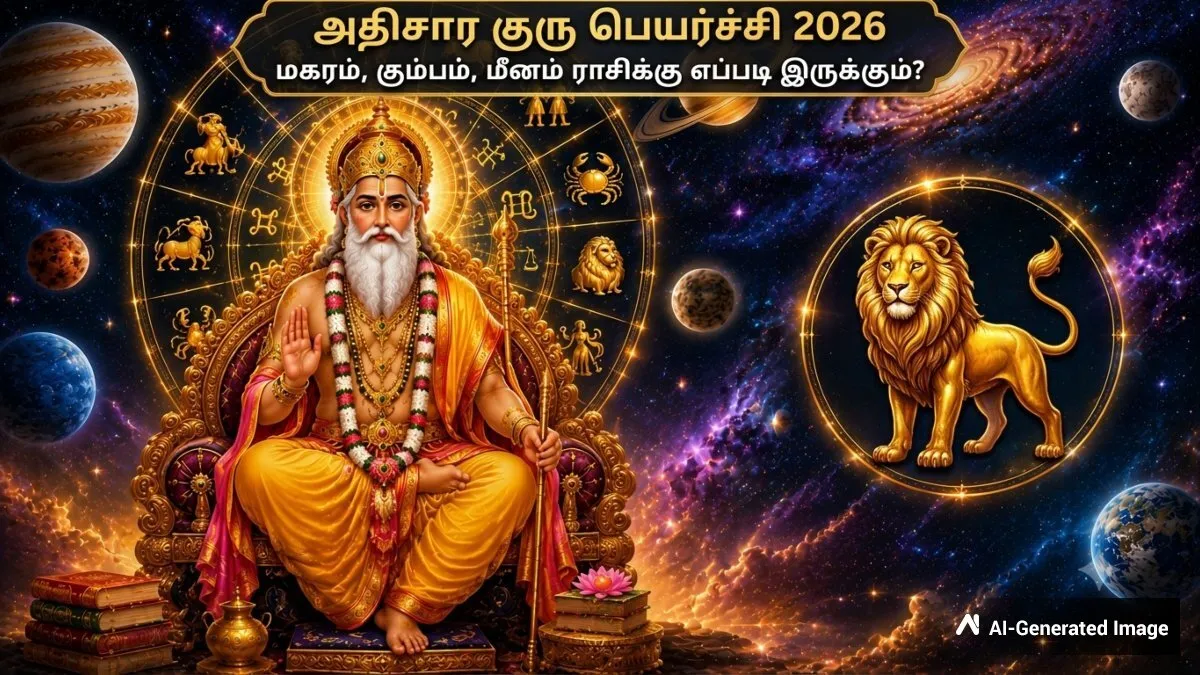குரு பெயர்ச்சி 2026: மகரம், கும்பம், மீனம் ராசிக்கு எப்படி இருக்கப்போகுது-ன்னு தெரியுமா?