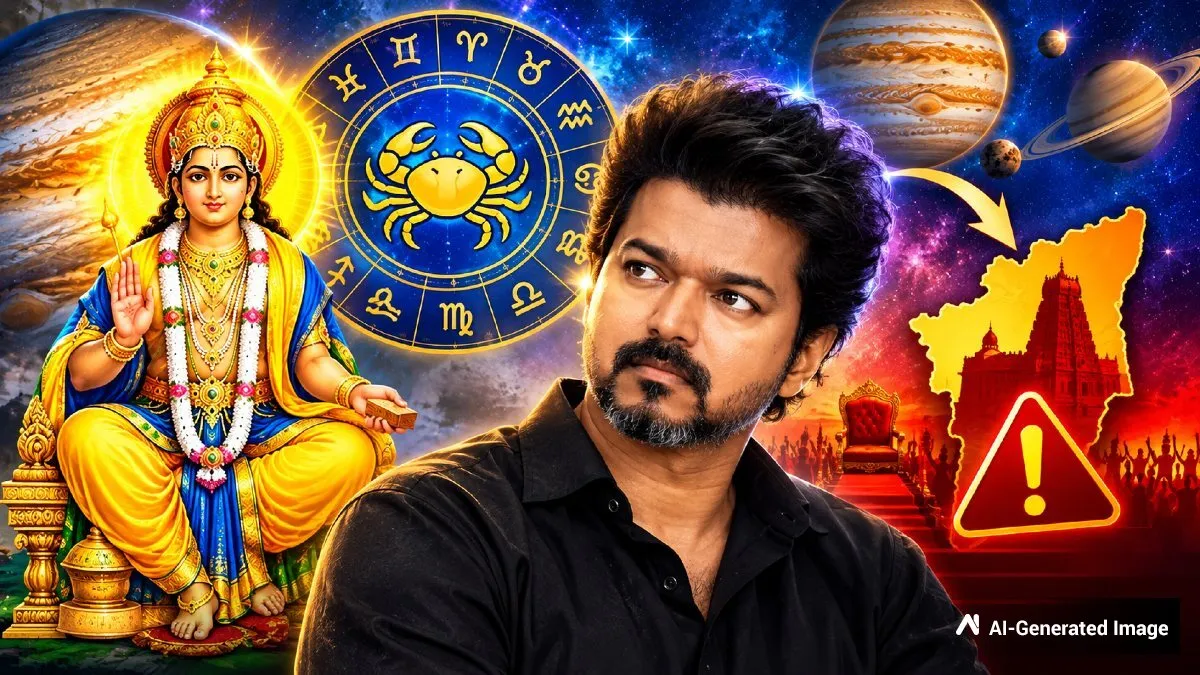கடகத்தை விட்டு விலகும் குரு: விஜய் ஆட்சிக்கு ஆபத்தா? 2027-ல் நடக்கப்போவது என்ன? ஜோதிடர் கணிப்பு!