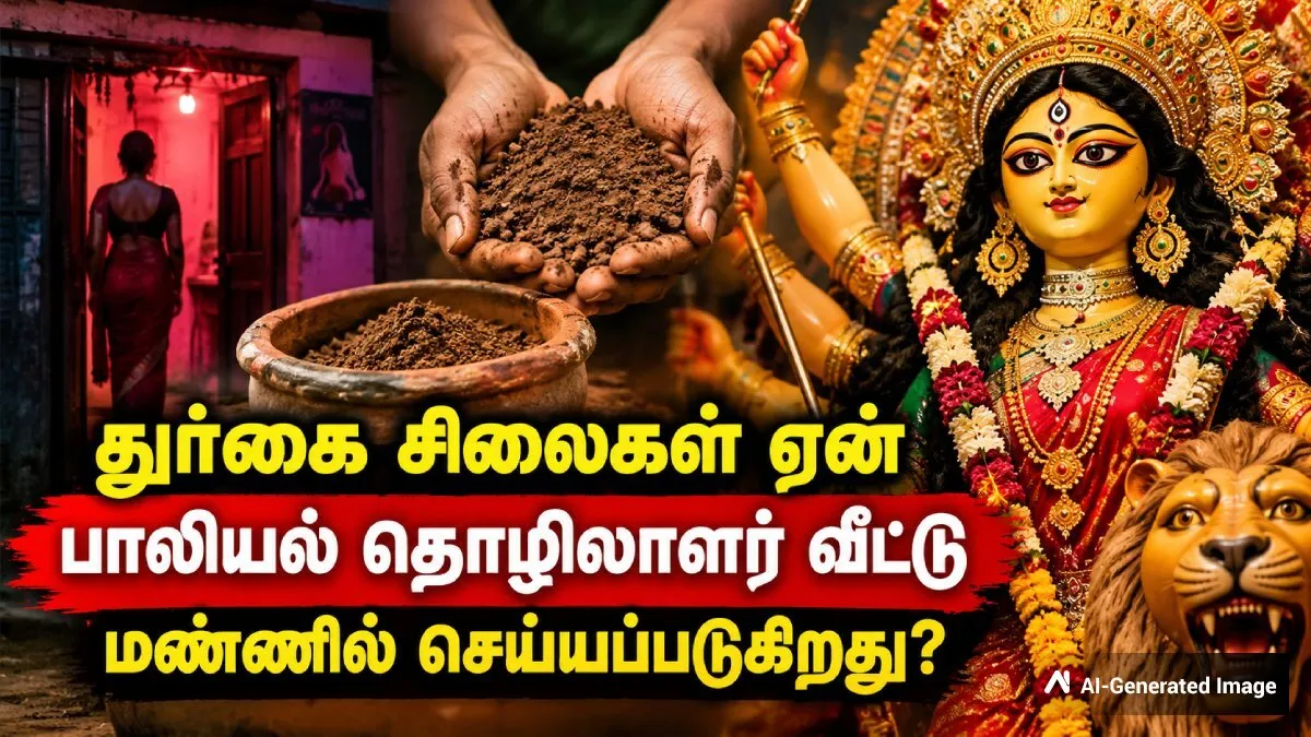 கொல்கத்தாவில் துர்கா தேவி சிலைகள் செய்ய ஏன் பாலியல் தொழிலாளர்களின் வீட்டு மண் பயன்படுத்தப்படுகிறது தெரியுமா?