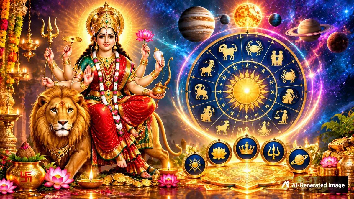 100 ஆண்டுகள் கழித்து நவராத்திரியில் உருவாகும் பல ராஜயோகங்களால் அதிர்ஷ்டம் பெறும் 4 ராசிக்காரர்கள்!