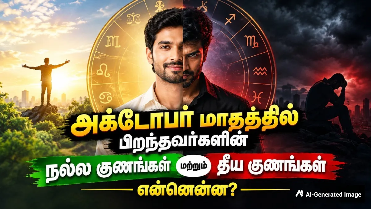 Personality Test: அக்டோபர் மாதத்தில் பிறந்தவர்களிடம் இருக்கும் நல்ல மற்றும் தீய குணங்கள் என்னென்ன தெரியுமா?