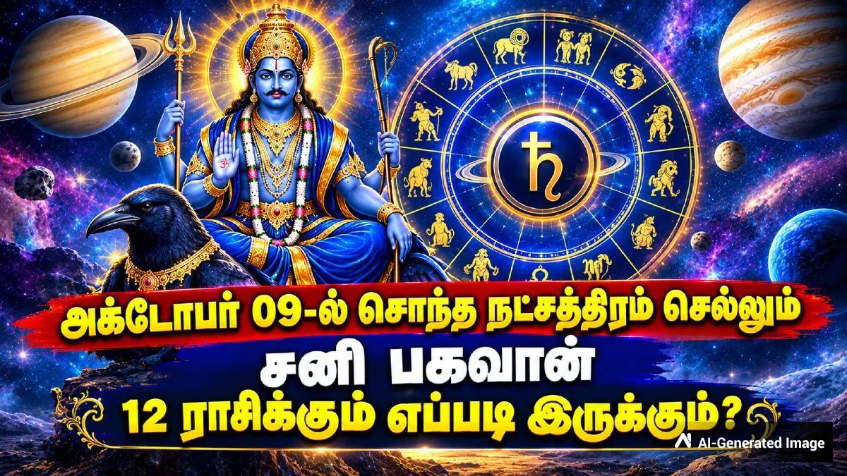 அக்டோபர் 09-ல் சொந்த நட்சத்திரம் செல்லும் சனி பகவான்: 12 ராசிக்கும் எப்படி இருக்கும் தெரியுமா?