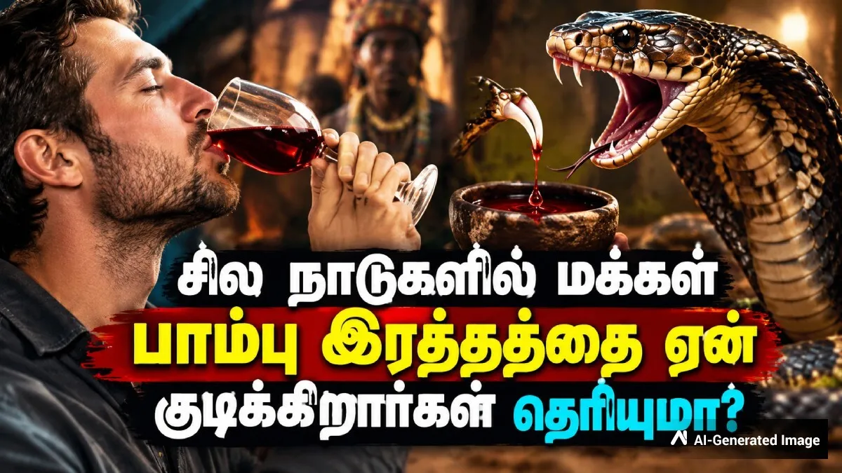 பாம்பு இரத்தத்தை குடிக்கும் பழக்கமுள்ள நாடுகள் - இந்த வினோத பழக்கத்திற்கு பின்னால் உள்ள காரணம் என்ன தெரியுமா?