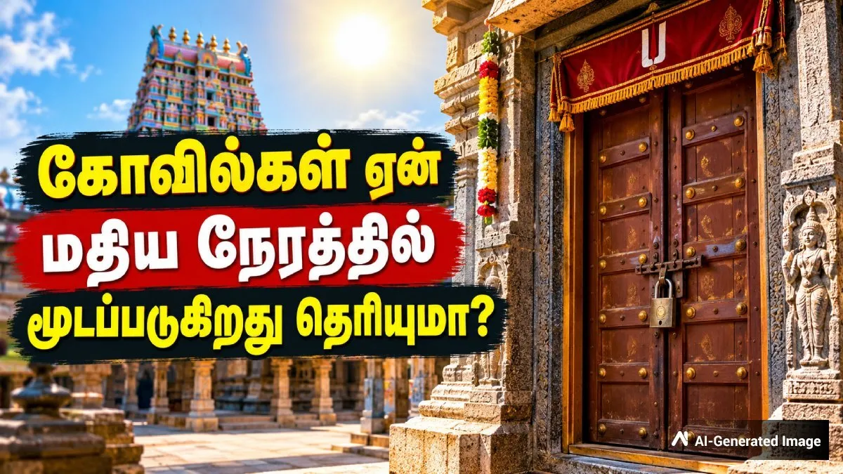 இந்து கோவில்கள் அனைத்தும் ஏன் எப்போதும் 12 மணிக்கு மேல் மூடப்படுகிறது தெரியுமா?