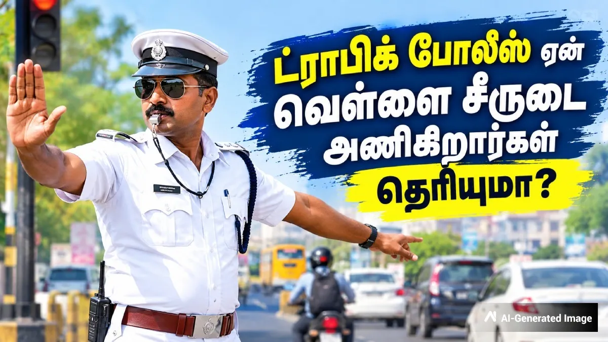 டிராபிக் போலீஸ் ஏன் வெள்ளை நிற யூனிஃபார்ம் அணிகிறார்கள் - இதுக்கு பின்னாடி உள்ள காரணம் என்ன தெரியுமா?