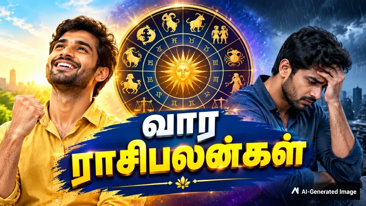 வார ராசிபலன்கள் - உங்க ராசி என்னனு சொல்லுங்க? வரப்போற வாரம் எப்படி இருக்கும்னு நாங்க சொல்றோம்